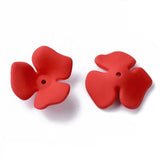 20pcs Acrylic Flower Bead Caps For Jewelry Making DIY 23x20 22x7mm