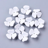 20pcs Acrylic Flower Bead Caps For Jewelry Making DIY 23x20 22x7mm