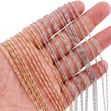 12Pcs K Clasp Twisted Necklace Chains for DIY Jewelry Making