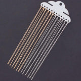 12Pcs K Clasp Twisted Necklace Chains for DIY Jewelry Making