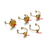 10Pcs Stainless Steel Adjustable Ring Base for DIY Rings
