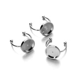 10Pcs Stainless Steel Adjustable Ring Base for DIY Rings