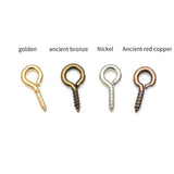 100pcs 10x5mm Small Sheep Eyes Nail Screw Jewelry Accessory