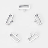 10pcs Slider Spacer Charms Beads for Flat Leather Cord DIY Bracelet Bangle
