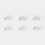 10pcs Slider Spacer Charms Beads for Flat Leather Cord DIY Bracelet Bangle