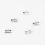 10pcs Slider Spacer Charms Beads for Flat Leather Cord DIY Bracelet Bangle