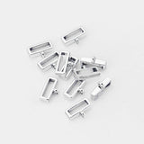 10pcs Slider Spacer Charms Beads for Flat Leather Cord DIY Bracelet Bangle