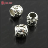 30PCS Antique Style Cross Large Hole Beads Spacer Beads