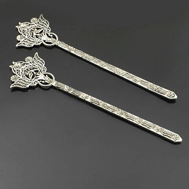 5PCS Phoenix & Flower Bookmark Hairpin Jewelry Making DIY Supplies