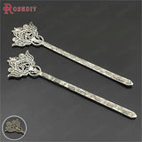 5PCS Phoenix & Flower Bookmark Hairpin Jewelry Making DIY Supplies