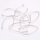 304 Stainless Steel Earring Hooks Clasps Findings Components for DIY Earring