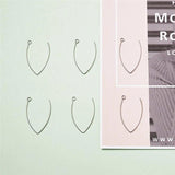 304 Stainless Steel Earring Hooks Clasps Findings Components for DIY Earring