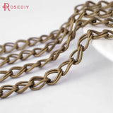 2m Iron Double Extended Chain Necklace 6MM Width