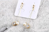 Double-headed Nine-word Steel Earrings DIY Accessories Pendant Rod