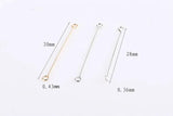 Double-headed Nine-word Steel Earrings DIY Accessories Pendant Rod