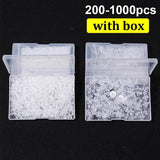 1000pcs Transparent Earring Back Stopper Studs for Jewelry Making