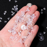 1000pcs Transparent Earring Back Stopper Studs for Jewelry Making