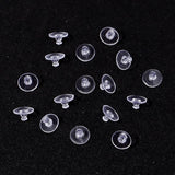 1000pcs Transparent Earring Back Stopper Studs for Jewelry Making