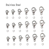 10pcs Stnls Steel Lobster Claw Clasps for Necklaces Bracelets