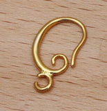 20PCS Silver Copper Earring Hooks Clasps for DIY Earrings