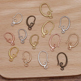 20PCS Silver Copper Earring Hooks Clasps for DIY Earrings