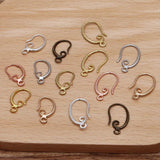 20PCS Silver Copper Earring Hooks Clasps for DIY Earrings