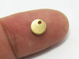 Brass Round Earrings Charm 6x1mm Mini Round Charm Jewelry Making Supplies