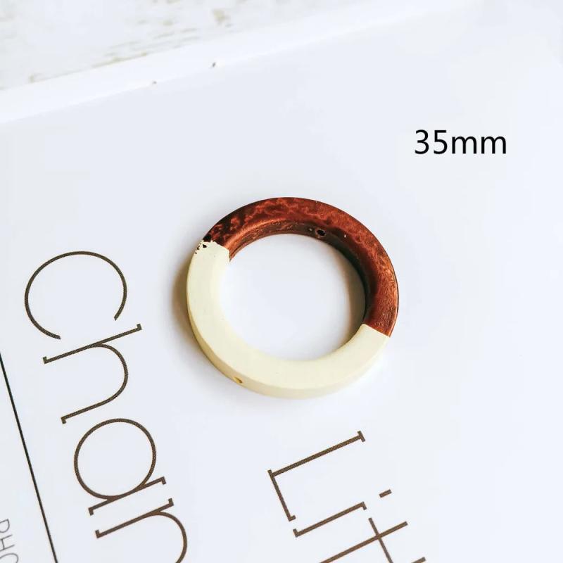 Wooden Eardrop Beads Mixed Pendant Necklace Charms Diy Material