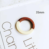 Wooden Eardrop Beads Mixed Pendant Necklace Charms Diy Material