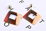 Wooden Eardrop Beads Mixed Pendant Necklace Charms Diy Material
