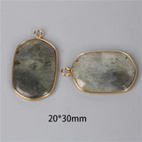 Natural Turquoise Slice Pendant for DIY Jewelry Making