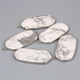 Natural Turquoise Slice Pendant for DIY Jewelry Making