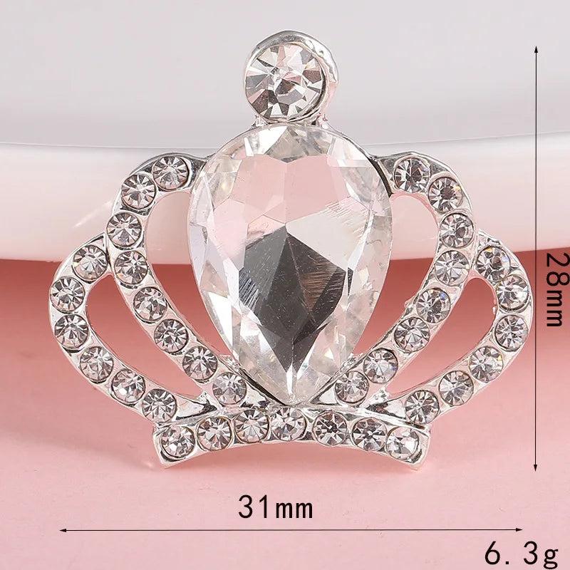 Rhinestone Embellishment Hair Accessories DIY Sewing Flat Back Brooch