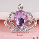 Rhinestone Embellishment Hair Accessories DIY Sewing Flat Back Brooch
