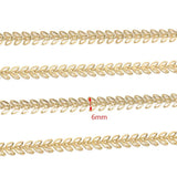 6mm Chevron Link Stainless Steel Cable Chain for DIY Jewelry Making