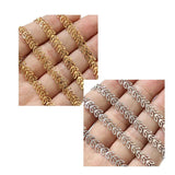 6mm Chevron Link Stainless Steel Cable Chain for DIY Jewelry Making