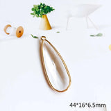 Glass Pendant Eardrop Plated Alloy Necklace Earring Accessories