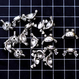 20Sets Luck Frog Animal Silver Tone Jewelry DIY Making Charms