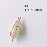 Wire Pearl Eardrop Accessories Metal Pendant Earring Components