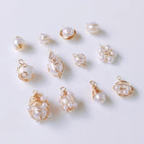 Wire Pearl Eardrop Accessories Metal Pendant Earring Components