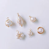 Wire Pearl Eardrop Accessories Metal Pendant Earring Components