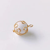 Wire Pearl Eardrop Accessories Metal Pendant Earring Components