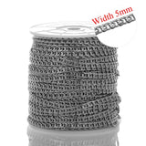 1 Meter Stainless Steel Twisted Link Chains for DIY Jewelry Making