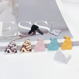 Triangle Alloy Stud Earring Components DIY Jewelry 8pcs