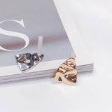 Triangle Alloy Stud Earring Components DIY Jewelry 8pcs