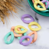 Acrylic Matte Twisted Bead for Women Resin Pendant Necklace