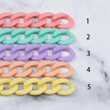 Acrylic Matte Twisted Bead for Women Resin Pendant Necklace
