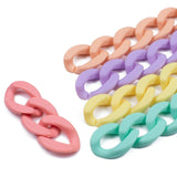 Acrylic Matte Twisted Bead for Women Resin Pendant Necklace