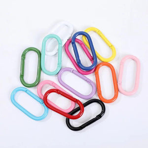 10pcs Keychain Spring Buckle Hook for Jewelry Making Keyring