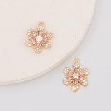 4Pcs Waterdrop CZ Charms for Jewelry Making